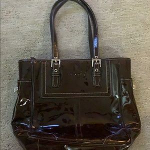 Smokey brown excellent condition genuine coach bag